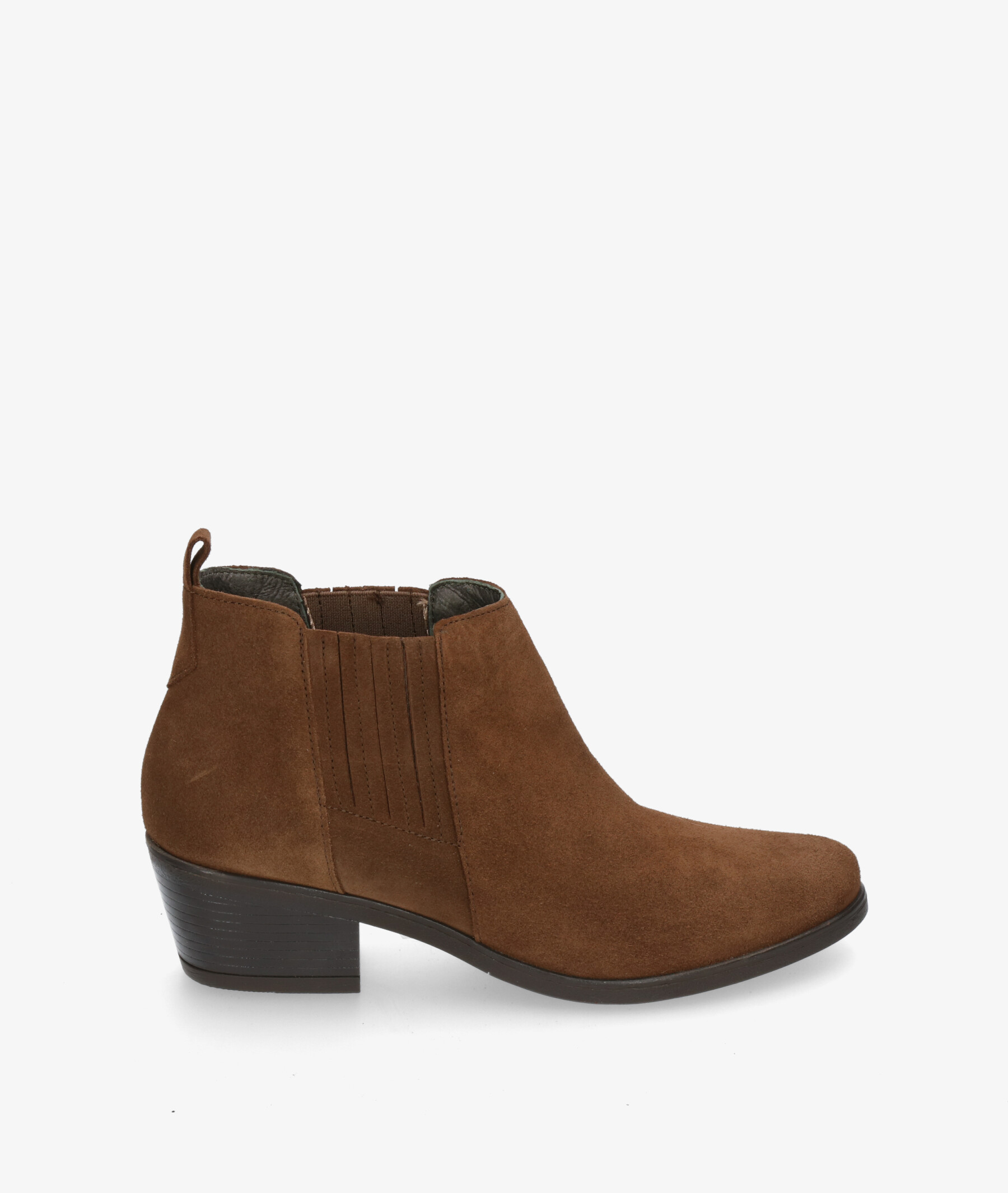 Funny Lola Ankle boots 3450 in taupe split suede