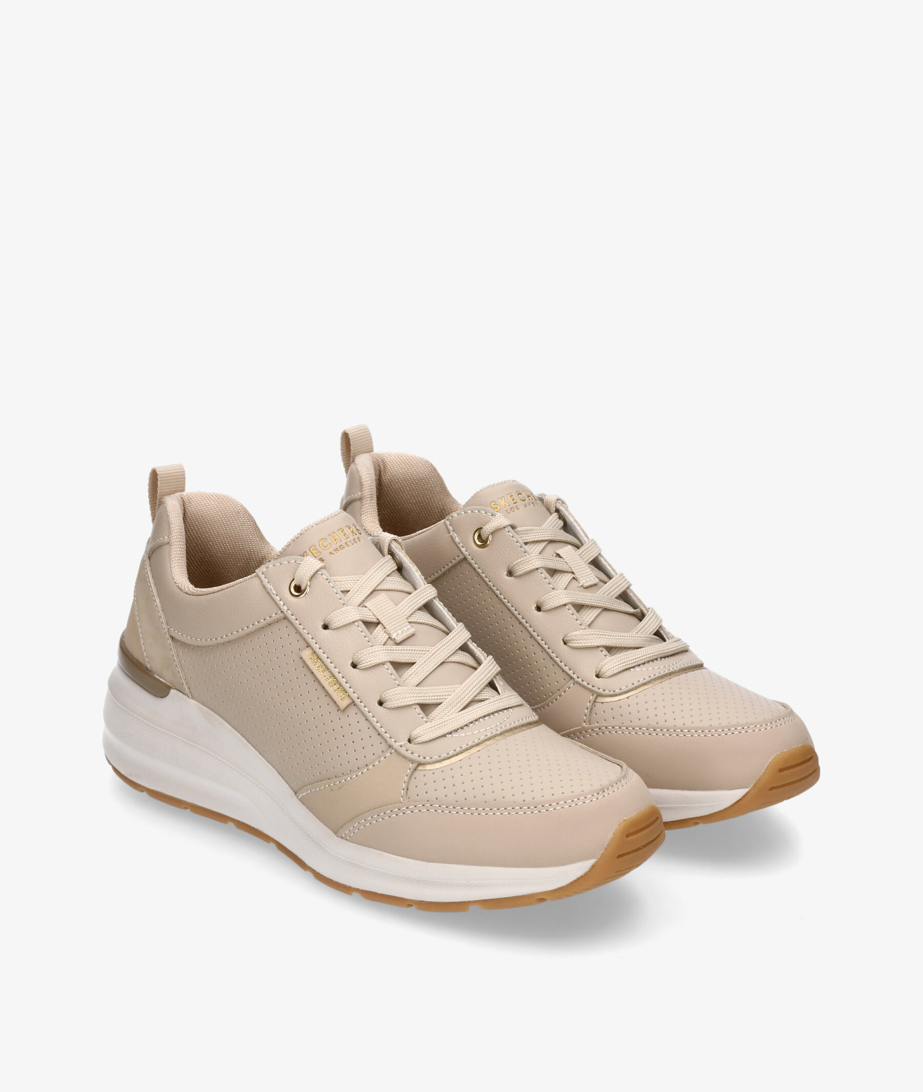 Zapatos skechers shop beige