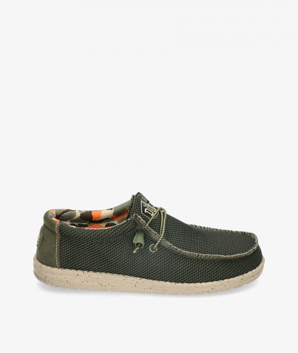 Dude Canvas shoes WALLY SOX in kaki